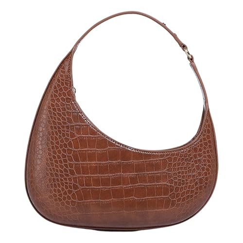 Xanorrg Frauen Bag Achselpude PU Leder Schulter Winter Unterarm Handtasche Und Geldbörse All Matching Shopping Frauen Achselhöhle Winter Handtasche PU Leder Schulter Top von Xanorrg