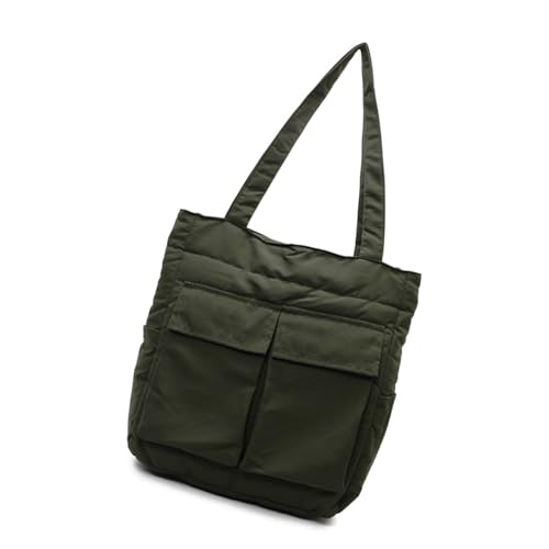Xanorrg Frauen Bag Koreanische Stile Schulter Top Retro Achselhöhle Pendlerschule Große Kapazität Unterarm Koreanische Stile Schulter Für Frauen Mehrfachpocket Schule Achselhilfe Handtasche von Xanorrg