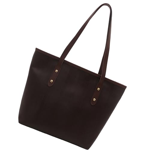 Xanorrg Frauen Bag PU Leder Schulter Einfache Handtasche Große Kapazität Achsel Unterarm Für Arbeit Reisen Einkaufswomen Achselhaut PU Leder Handtasche All Matching Schulter Pendeln von Xanorrg