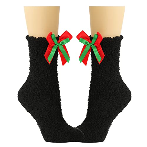 Frauen Flauschige Fuzzy Socken Winter Warmer Weihnachtsferien Süße Bowknot Slipper Home Schlaf Innenstrümpfe Winter Für Frauen Kaltes Wetter Thermal Frauen Flauschige Fuzzy Socken Winter Warmer Weihnachtsferien Süße Bowknot Slipper Home Schlaf Innenstrümpfe Winter Für Frauen Kaltes Wetter Thermal von Xanorrg