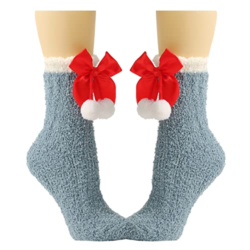 Frauen Flauschige Fuzzy Socken Winter Warmer Weihnachtsferien Süße Bowknot Slipper Home Schlaf Innenstrümpfe Winter Für Frauen Kaltes Wetter Thermal Frauen Flauschige Fuzzy Socken Winter Warmer Weihnachtsferien Süße Bowknot Slipper Home Schlaf Innenstrümpfe Winter Für Frauen Kaltes Wetter Thermal von Xanorrg