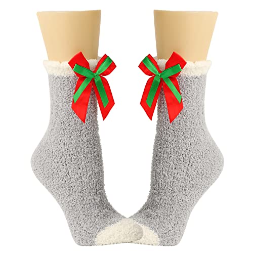Frauen Flauschige Fuzzy Socken Winter Warmer Weihnachtsferien Süße Bowknot Slipper Home Schlaf Innenstrümpfe Winter Für Frauen Kaltes Wetter Thermal Frauen Flauschige Fuzzy Socken Winter Warmer Weihnachtsferien Süße Bowknot Slipper Home Schlaf Innenstrümpfe Winter Für Frauen Kaltes Wetter Thermal von Xanorrg