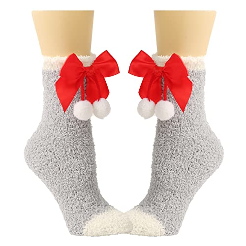 Frauen Flauschige Fuzzy Socken Winter Warmer Weihnachtsferien Süße Bowknot Slipper Home Schlaf Innenstrümpfe Winter Für Frauen Kaltes Wetter Thermal Frauen Flauschige Fuzzy Socken Winter Warmer Weihnachtsferien Süße Bowknot Slipper Home Schlaf Innenstrümpfe Winter Für Frauen Kaltes Wetter Thermal von Xanorrg
