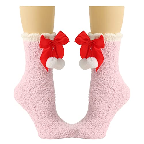 Frauen Flauschige Fuzzy Socken Winter Warmer Weihnachtsferien Süße Bowknot Slipper Home Schlaf Innenstrümpfe Winter Für Frauen Kaltes Wetter Thermal Frauen Flauschige Fuzzy Socken Winter Warmer Weihnachtsferien Süße Bowknot Slipper Home Schlaf Innenstrümpfe Winter Für Frauen Kaltes Wetter Thermal von Xanorrg