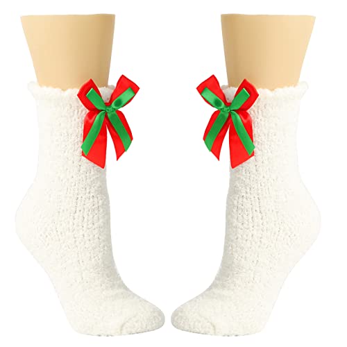 Frauen Flauschige Fuzzy Socken Winter Warmer Weihnachtsferien Süße Bowknot Slipper Home Schlaf Innenstrümpfe Winter Für Frauen Kaltes Wetter Thermal Frauen Flauschige Fuzzy Socken Winter Warmer Weihnachtsferien Süße Bowknot Slipper Home Schlaf Innenstrümpfe Winter Für Frauen Kaltes Wetter Thermal von Xanorrg