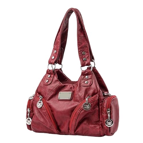 Xanorrg Frauen Mode Handtasche Pendeltasche Einfacher Schulter Top Retro Crossbod von Xanorrg