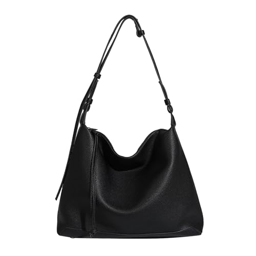 Xanorrg Frauen PU Leder Achsel Achselbeutel Casual Handtasche All Matching Achselhöhle Einkaufen Datierung Großer Kapazität Schulter Frauen Achselgründe Handtasche All Matching Schulter Pendeln von Xanorrg