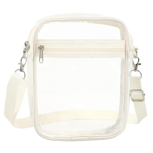 Xanorrg Frauen Tasche Klar Crossbody Trend Schulter Casual Beach Kleines Konzert PVC Messengers Festival Frauen Konzert Klares Schulter Crossbody Stadion Genehmigen Aufbewahrung von Xanorrg