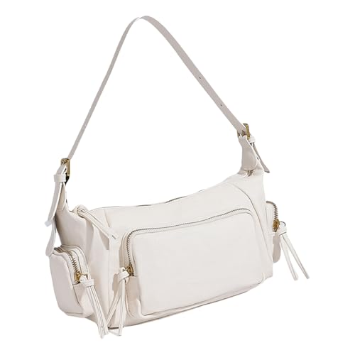 Xanorrg Frauen Tasche Retro Crossbody Multi Tockets Achselhilfe Handtasche PU Leder Schulter Einkaufen Für Tägliche PU Leder Crossbody Für Frauen Retro Schulter Handtasche Geldbeutel Unterarm von Xanorrg