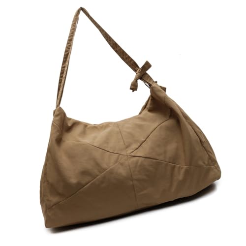 Xanorrg Frauen Umhängetasche Feste Farbe Achsel Stilvoller Handtasche All Matching Achselmutpendel Für Alltägliche Frauen Achselhöhlen Handtasche Alleinfängige Schulter Unterarm von Xanorrg