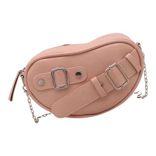 Xanorrg Frauen Umhängetasche Herzförmige Boten Handtasche Einkaufen Pu Leder Crossbod von Xanorrg