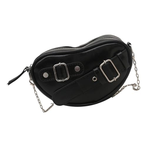 Xanorrg Frauen Umhängetasche Herzförmige Boten Handtasche Einkaufen Pu Leder Crossbod von Xanorrg