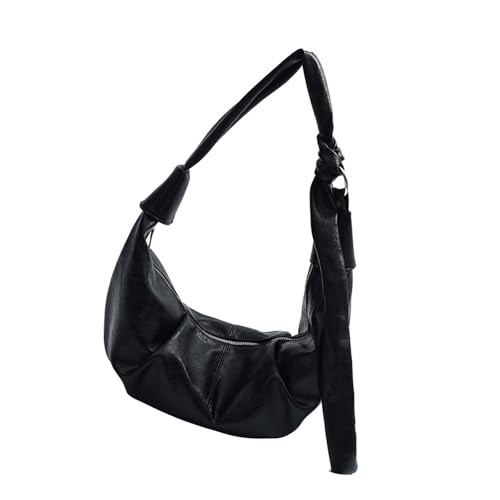 Xanorrg Frauen Umhängetasche Koreanische Stile Dumplings Top Satchel Großkapazität Messenen PU Leder Crossbody Frauen Dumplings Trend Schulter Koreanische Stile Crossbody Shopping von Xanorrg