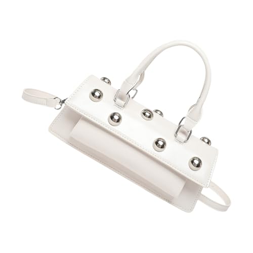 Xanorrg Frauen Umhängetasche Stilvoller Top Crossbody Pendeln PU Leder Handtasche Mode Messengerinnen Frauen Crossbody PU Leder Schulter Top Handtasche Pendeln von Xanorrg