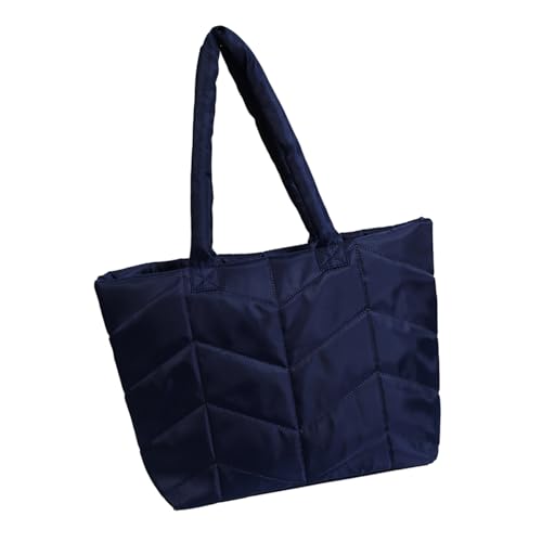 Xanorrg Geräumige Und Komfortable Gesteppte Nylonumhängetasche Lässige Handtasche Große Unterarmtasche Für Modepersonen Winter Umhängetasche von Xanorrg