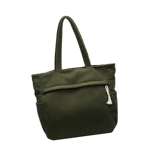 Xanorrg Großkapazität Unterarmtasche Für Frauen Leinwand Umhängetasche Mit Reißverschluss Für Einkaufsreisen Und Schulmodische Handtasche von Xanorrg