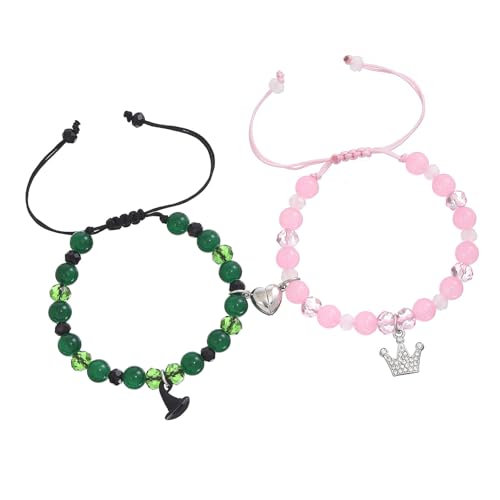 Xanorrg Handgefertigte Glasperlenarmbänder Mit Magnetverschluss Paar Handchain/Halskette Accessoire Für Partys Und Alltäglicher Verschleiß Einzigartiges Perlenarmband Xanorrg Handgefertigte Glasperlenarmbänder Mit Magnetverschluss Paar Handchain/Halskette Accessoire Für Partys Und Alltäglicher Verschleiß Einzigartiges Perlenarmband von Xanorrg