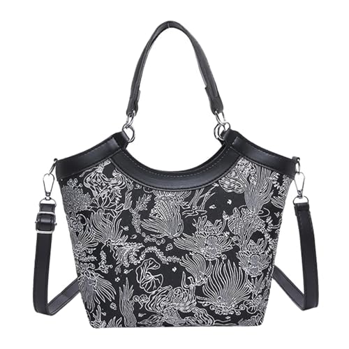 Xanorrg Kleine Eimer Tasche Für Frauen Crossbody Bags Trendy Leder Schulterbaus Damen Handtaschen Satchel Hobos Ledereimer Für Frauen von Xanorrg