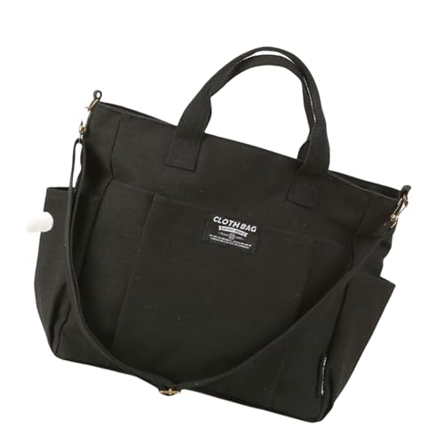 Xanorrg Leinwandbeutel Mit Mehreren Taschen Praktische Handtasche Einkaufen Dicke Schulter Und Crossbody Verstellbarer Riemen Unisex Messenger Tasche von Xanorrg