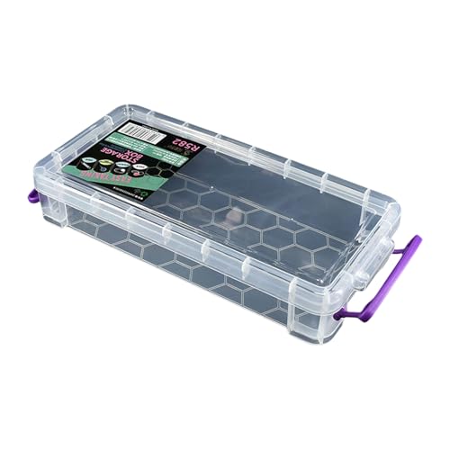 Xanorrg Löschen Sie Bleistiftbox Container Praxis Fall Stiftschreier Organisatoren Kleine Aufbewahrung Für Schulbüro Clear Container Practical Case Pen Für Die Schule von Xanorrg