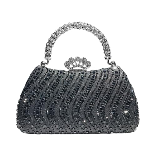 Xanorrg Luxuriöse Handtasche Mit Strasssteinen Die Abendtaschen Schulterbeutelketten Abendtasche Für Hochzeiten Und Bankette Anspruchsvolle Damenkupplung von Xanorrg