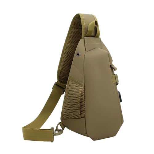 Xanorrg Mann Schulter Rucksack Wanderbeutel Mit Verstellbaren Gurtschlingen Kleine Crossbody Casual Daypacks Mann Brustschleuder Schulter Casual Daypacks Mit Verstellbarem Riemen von Xanorrg