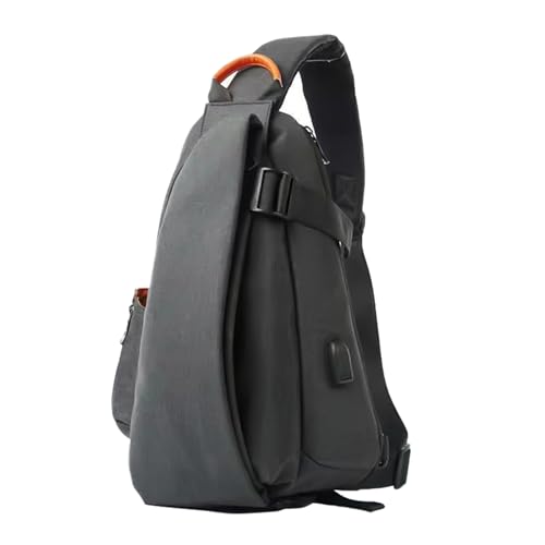 Xanorrg Mann Schulter Rucksack Wanderbeutel Mit Verstellbaren Gurtschlingen Kleine Crossbody Casual Daypacks Mann Brustschleuder Schulter Casual Daypacks Mit Verstellbarem Riemen von Xanorrg