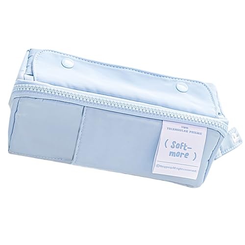 Xanorrg Mehrzweckstiftkoffer Großer Kapazität Stifthülle Erweiterung Tasche Leinwandbeutel Make Up Aufbewahrungstasche Für Mädchen Frauen Kunstzubehör von Xanorrg