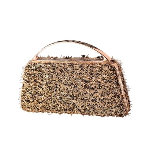 Xanorrg Mode Funkelnde Klauen Geldbörse Mit Metallischer Quasten Abendkettenhandtasche Für Cocktailereignisse Und Formelle Versammlungen Brauthochzeit Handtasche von Xanorrg