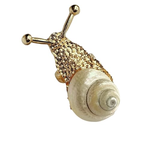 Xanorrg Mode Schneckenschalenringe Übergroßer Strandschmuck Mit Legierungsbau Für Styling Outfits Küstenmoderinge Xanorrg Mode Schneckenschalenringe Übergroßer Strandschmuck Mit Legierungsbau Für Styling Outfits Küstenmoderinge von Xanorrg