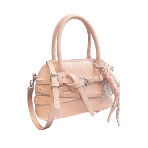 Xanorrg Mode Schultertasche Mit Hardware Detail Großer Kapazität PU Handtasche Crossbody Tasche Für Outdoor Aktivitäten PU Leder Umhängetasche von Xanorrg