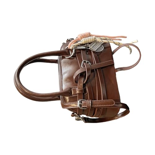 Xanorrg Mode Schultertasche Mit Hardware Detail Großer Kapazität PU Handtasche Crossbody Tasche Für Outdoor Aktivitäten PU Leder Umhängetasche von Xanorrg