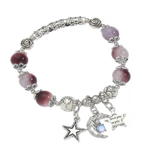 Xanorrg Mode Stern Und Mondcharme Armband Einstellbare Elastische Armbandhäse Glas Perlen Handchain Schmuck Für Männer Und Frauen Knistern Glasperlen Armband Xanorrg Mode Stern Und Mondcharme Armband Einstellbare Elastische Armbandhäse Glas Perlen Handchain Schmuck Für Männer Und Frauen Knistern Glasperlen Armband von Xanorrg