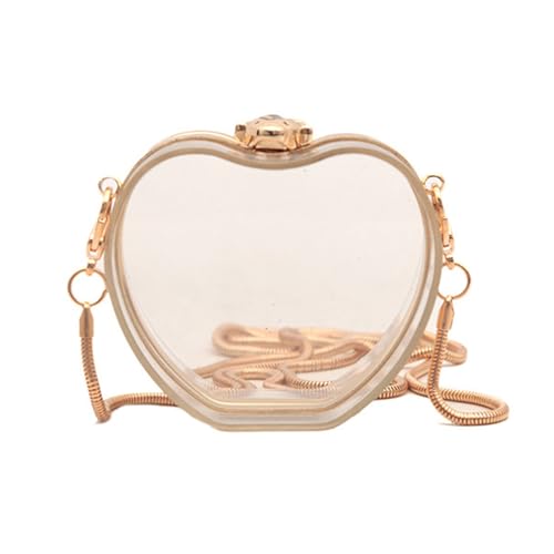 Xanorrg Mode Transparente Jelly Tasche Für Frauen Praktische Acrylquadratbeutel Kleine Schultertasche Abendhandtasche Für Tägliche Verwendung Wasserbeständiger Kosmetischer Beutel von Xanorrg