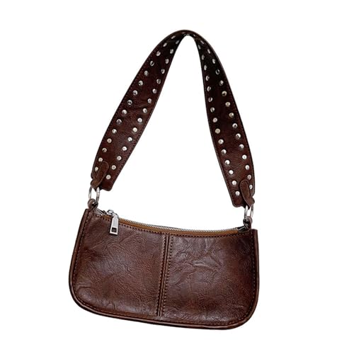 Xanorrg Modische 90er Jahre Stile Frauen Nieten Besorgt Crossbody Bag PU Leder Kleine Schultertasche Handtasche Mit Abnehmbarem Riemen Everyday Pendeltasche Xanorrg Modische 90er Jahre Stile Frauen Nieten Besorgt Crossbody Bag PU Leder Kleine Schultertasche Handtasche Mit Abnehmbarem Riemen Everyday Pendeltasche von Xanorrg