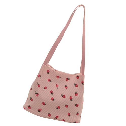 Xanorrg Multi Purpose Cord Umhängetasche Modische Erdbeer Top Grifftaschen Für Stilvolle Aufbewahrung Achselhalterung Achselstasche Xanorrg Multi Purpose Cord Umhängetasche Modische Erdbeer Top Grifftaschen Für Stilvolle Aufbewahrung Achselhalterung Achselstasche von Xanorrg