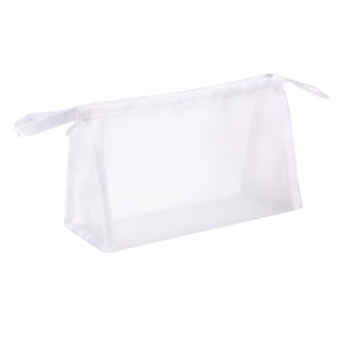 Xanorrg Multifunktionaler Stiftbeutel Große Kapazität Clear Mesh Storage Beutel Desktop Hülle Make Up Organizer Big Bleistift Für Binder Nylon Reißverschluss Reißverschluss Hülle von Xanorrg