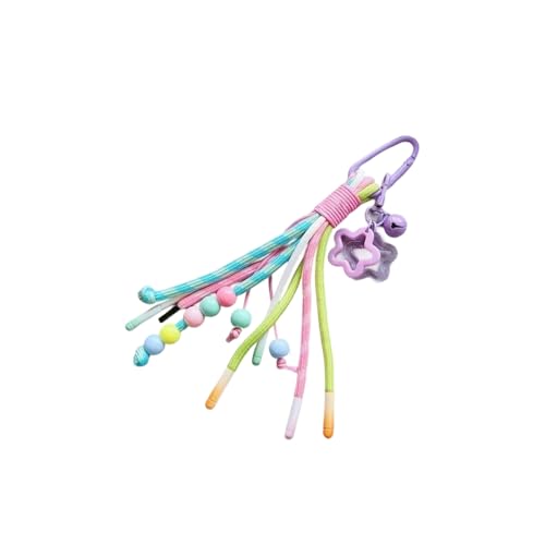 Xanorrg Natursthemenseil Geflochtener Schlüsselbeutel Abs Plastik Carabiner Clip Beutel Anhänger Für Taschen Moderne Taschenzubehör Praktische Gewebte Schlüsselbund Für Taschen von Xanorrg