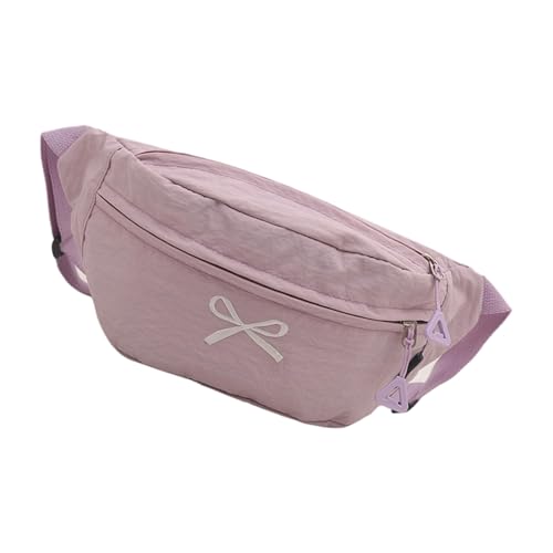 Xanorrg Praktische Crosbody Chest Bag Dekorative Bögen Geräumiges Multi Kompartiment Design Für Teenager Erwachsene Süße Bögen Umhängetasche von Xanorrg