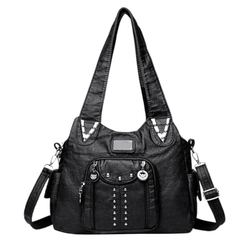 Xanorrg Praktische Einzelschulter Cross Body Tasche PU Leder Achselhöhlenbeutel Mit Verstellbarem Riemen Für Studenten Und Profis Weiche PU Lederhandtasche von Xanorrg