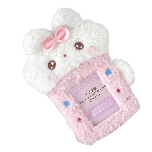 Xanorrg Praktische Kaninchen Plüschkartenbeutel Mit Komfortables Gefühl Für Den Täglichen Gebrauch Und Sicherheitsbürozubehör Niedliche Plüschkartenhalter von Xanorrg