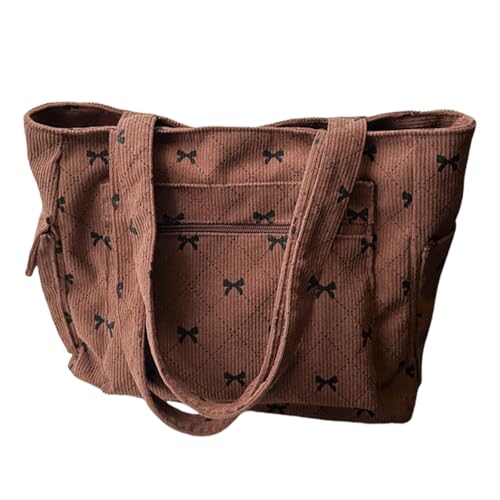 Xanorrg Praxis Cord Handtasche Großkapazitäts Umhängetasche Für Freizeit Und Arbeit Verwenden Sie Tägliche Essentielle Aufbewahrung Elegantes Damenzubehör von Xanorrg