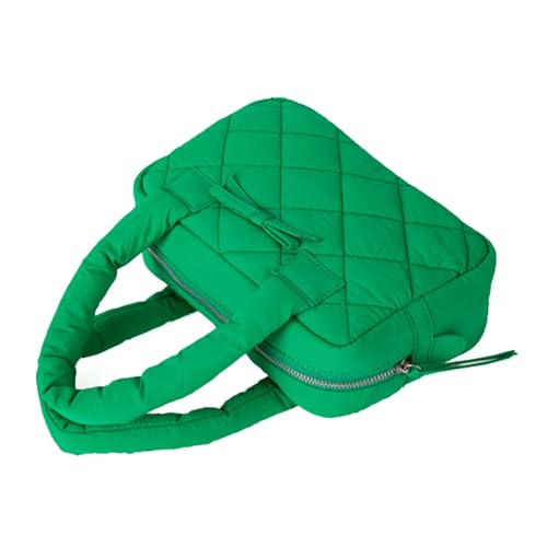 Xanorrg Raffinierte Gesteppte Nylongeldbörse Mit Bowknot Für Büro Und Freizeitaktivitäten Polsterplaids Muster Kleine Handtasche Elegante Pendler Nylon Tasche von Xanorrg