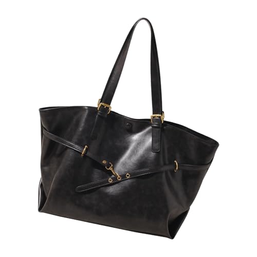 Xanorrg Retro Inspirierte Umhängetasche Mit Mehreren Fächern Kratzfeste Ergonomische Achselbaus Für Frauen Frauenbüro Handtasche von Xanorrg