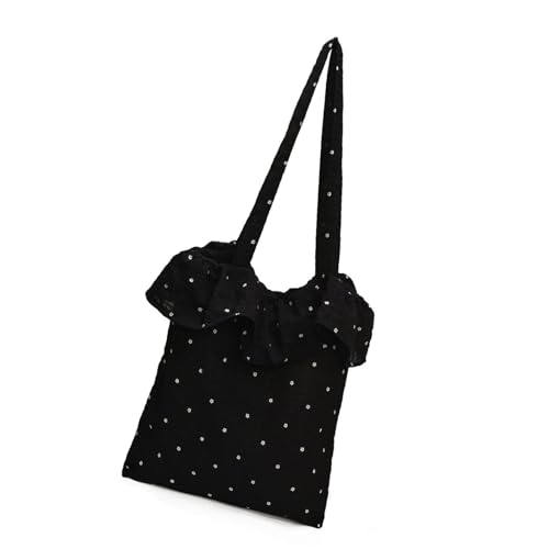 Xanorrg Rüschen Chiffons Schulter Getötete Tasche Frauen Große Kapazität Hobos Handtasche Handtasche Satchel Trendy Bag von Xanorrg