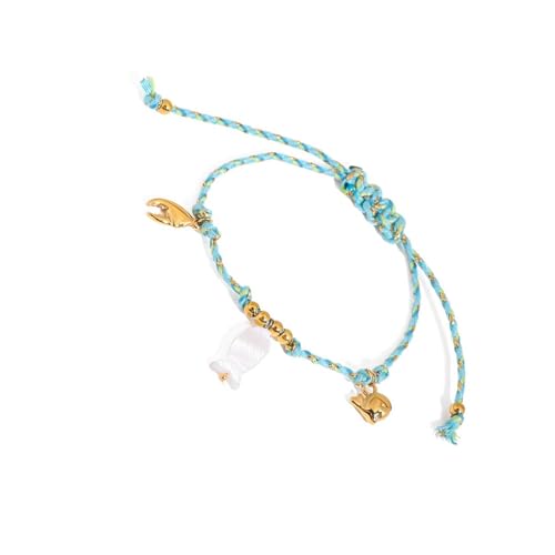 Xanorrg SeaShells Seesterne Dekoriertes Gewebtes Armband Leichtes Design Handgelenk Kette Ideal Für Strandpartys Reisen Accessoires Marineschmuck Für Frauen Xanorrg SeaShells Seesterne Dekoriertes Gewebtes Armband Leichtes Design Handgelenk Kette Ideal Für Strandpartys Reisen Accessoires Marineschmuck Für Frauen von Xanorrg