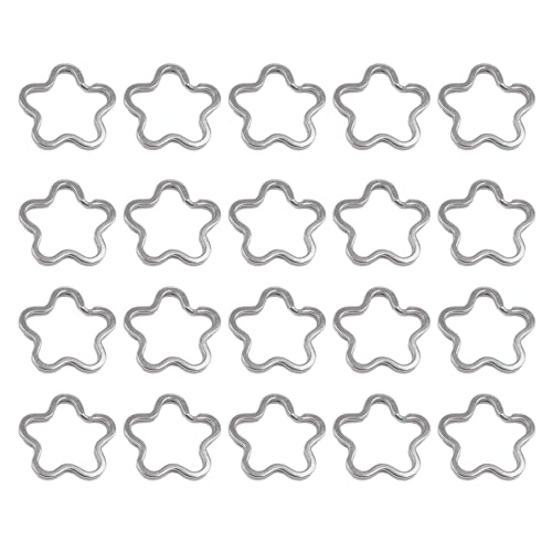 Xanorrg Set Von 20 Schlüsselbundringen Stilvoller Unregelmäßiger Schlüssel Silbermetallkette Für Handwerksschlüsselringe Die Silbermetallkettenringe Machen Xanorrg Set Von 20 Schlüsselbundringen Stilvoller Unregelmäßiger Schlüssel Silbermetallkette Für Handwerksschlüsselringe Die Silbermetallkettenringe Machen von Xanorrg