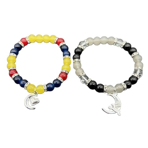 Xanorrg Set Von Paar Perlen Armbändern Besten Passende Praktische Praktische Magnetische Saugschnalle Handschnitte Für Tägliche Party Magnetverschluss Für Männer Frauen Xanorrg Set Von Paar Perlen Armbändern Besten Passende Praktische Praktische Magnetische Saugschnalle Handschnitte Für Tägliche Party Magnetverschluss Für Männer Frauen von Xanorrg