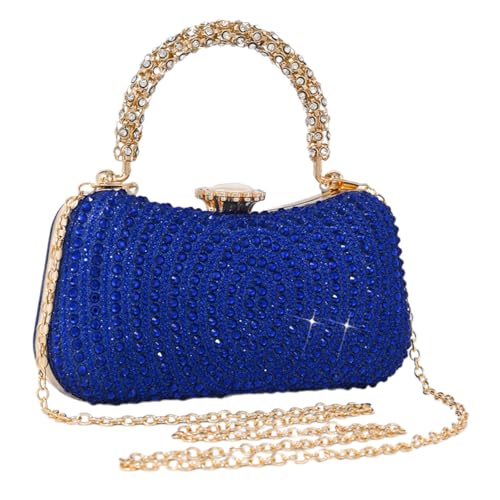 Xanorrg Stilvolle Damensumbeltasche Mit Funkelnden Strasssteinen Bequemer Abend Geldbeutel Für Hochzeits Und Cocktailpartys Party Clutch von Xanorrg