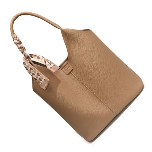 Xanorrg Stilvolle Große Umhängetasche Für Frauen Weiche PU Leder Unterarm Geldbeutel Slouchy Taschen Für Arbeit Und Alltägliche Ausflüge Modische Arbeitstasche von Xanorrg